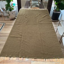 Vtg WWll 1944 Philadelphia QuarterMaster Depot Wool Blanket 65X75 Peerless Mills picture