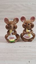 Vintage Mice Chef Salt And Pepper Set Made In Korea picture