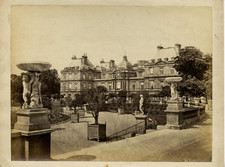 Paris, Jardin du Luxembourg Vintage Albumen Print Albumen Print 21x27   picture
