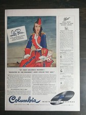 Vintage 1941 Colombia Records Lily Pons Full Page Original Ad 622 picture