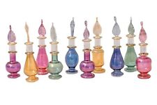 CraftsOfEgypt Egyptian Perfume Bottles Set of 10 Hand Blown Decorative Pyrex ... picture