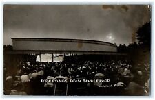 1964 Greetings From Tanglewood Lenox Massachusetts MA RPPC Photo Posted Postcard picture