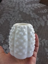 Vintage Fenton Hobnail Milk Glass Fairy Lamp TOP ONLY Read Description picture
