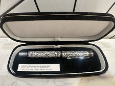 Vintage 1999 Silver Brocade Fountain Pen- Iridium Point Tip picture