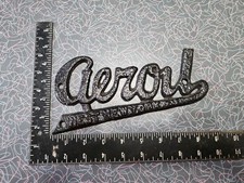 Vintage Advertising AEROIL West New York NJ Cast Emblem Logo Nameplate picture