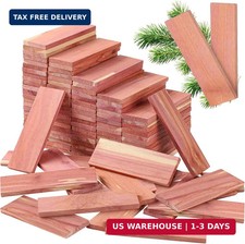 100 Pcs Cedar Blocks for Clothes Storage, Aromatic Red Cedar Planks picture