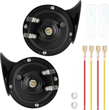 Universal Car Horn Upgrade Kit, 12V High/Low Dual Tone Snail Horn, Loud Waterpro picture