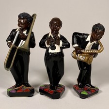 Enesco All That Jazz Figurines Lot of 3 Trombone Clarinet Saxophone 1994 picture