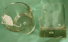 Controlled Bubble Worthy Of The Crown Rocks Glasses Set Of 3 Heavy Barware picture