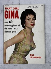 Vintage 1955 THAT GIRL GINA Pocket Pin-Up Magazine Gina Lollobrigida Prop picture