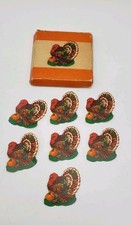 Antique Vintage 1920's Or 30s Thanksgiving Turkey Gummed Seal 1 1/2