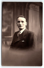 1939 GENTLEMAN PORTRAIT PHOTOGRAPHIE BRAHAM HERVE 1939-1940 RPPC POSTCARD P1997 picture