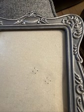 Vintage Burnes of Boston Pewter  Frame w/Floral Scroll 1990’s Holds 5x7 Photo picture
