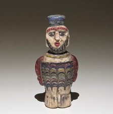 Circa Rare Ancient Phoenician Glass Idol - Anthropomorphic Punic picture