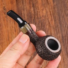 Classic Briar Apple Pipe Handmade Old-fashioned Solid Wood Pipes Tobacco Pipes picture