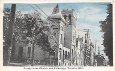 E78/ Toronto Ohio Postcard Jefferson County 1924 Presbyterian Church Parsonage picture