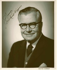 JAMES RUSSELL WIGGINS HAND SIGNED VINTAGE PHOTO JOURNALIST UN AMBASSADOR 1968-69 picture
