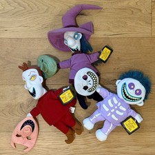 2004 NECA Nightmare Before Christmas Lock Shock & Barrel Plush Set of 3 (NWT) picture