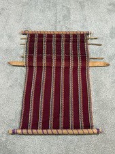 Vintage Guatemalan Hand Woven Tapestry Wall Hanging Multicolor Hippie Yoga picture