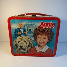 Vintage 1981 Annie Movie Metal Lunchbox Aladdin Retro 80s Collectible No Thermos picture