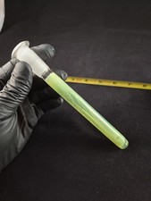 Heady Hand Blown Glass Downstem 14x18mm Green  picture