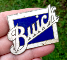 Antique OEM Original 1923-1928 BUICK Enamel Badge Emblem Nameplate Script picture