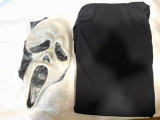 Vintage Fun House Scream Halloween Costume Mask & Robe Hood Excellent Wow picture