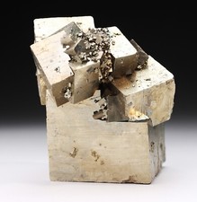 Unique Shaped ！UNIQUE AND UNUSUAL GOLDEN PYRITE CRYSTALS CLUSTER, HUANZALA, PERU picture