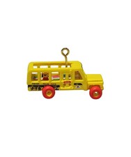 Hallmark School Bus - Fisher Price, Miniature Keepsake Ornament 2018 QXM8136 picture