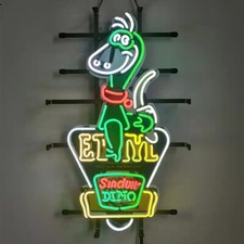 US STOCK Sinclair Dino Gasoline Vintage Neon Sign For Gas Station Decor 24