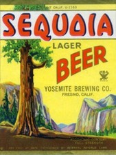 Sequoia Beer of Fresno, CA New Metal Sign - 24x30