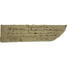 1780 Rev War Receipt – Capt Patrick Maher, 3rd CT Regt & Invalid Corps, Boston picture