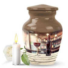 Eternal Rest Wine Urn – Medium Size Cremation Asset for Memorial Keepsake picture