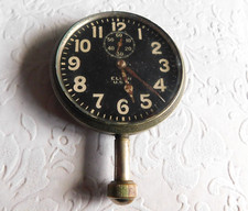 1924 VINTAGE ELGIN SMALLER SIZED AUTOMOBILE CAR CLOCK  - NON RUNNER picture