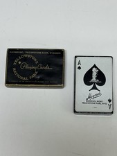 Vintage Yellowstone Playing Cards W/box.  1947 - Haynes Inc picture