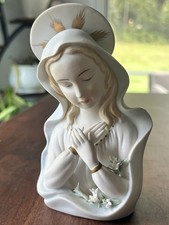 Vintage Lefton China Handpainted Madonna Figurine (Model KW1462) picture