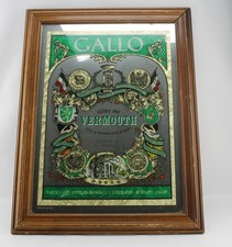 Vintage Gallo Extra Dry Vermouth Advertisement Mirror 21