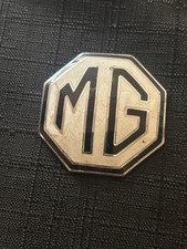 Vintage MG Octagon Badge Brass Emblem Ming Wat’s England Original Patina picture