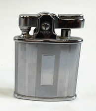 Vintage 1930s Ronson Princess Chrome Pocket Lighter Art Deco USA Working picture