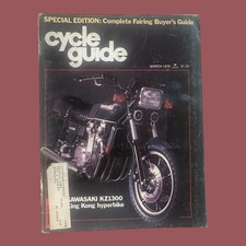 CYCLE GUIDE March 1979 Kawasaki KZ1300 Fairing Buyers Guide Motorcycle Magazine picture