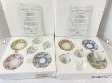 Lena Liu Bradford Teatime Treasury Mini Teacup & Saucer Set COAs Box 6 Pc Rare picture