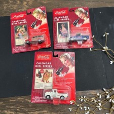 Johnny Lightning Coca-Cola Calendar Girl Series 3 Piece Assorted - Vintage picture