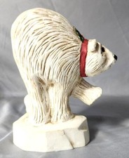 David Frykman Figurine Oh the Joy Polar Bear 1994 DF104 Resin Figurine White picture