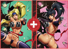 Double Impact #1 Ale Garza Kickstarter Homage Double Cover (N) Set Black Ops picture