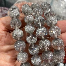 12mm 1pcs Rainbow stretchable sparkling Black fireworks super seven bracelet picture