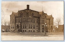 c1910's Shelby Co. Court House Building Harlan Iowa IA RPPC Photo Postcard picture