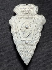 RARE OA 1940 National Order of the Arrow Meeting  Medal CTE Camp Twin Echo picture