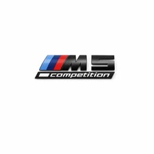 Gloss Black Trunk Emblem For BMW F90 G90 G99 M5 Competition Rear Decal Badge picture