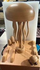 Rechargeable Wooden Jellyfish Music Box-DYNAMIC FLOATING Moving Tentacles picture