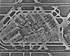 An aerial view of Heathrow Airport UK 1st February 1978 Old Photo picture